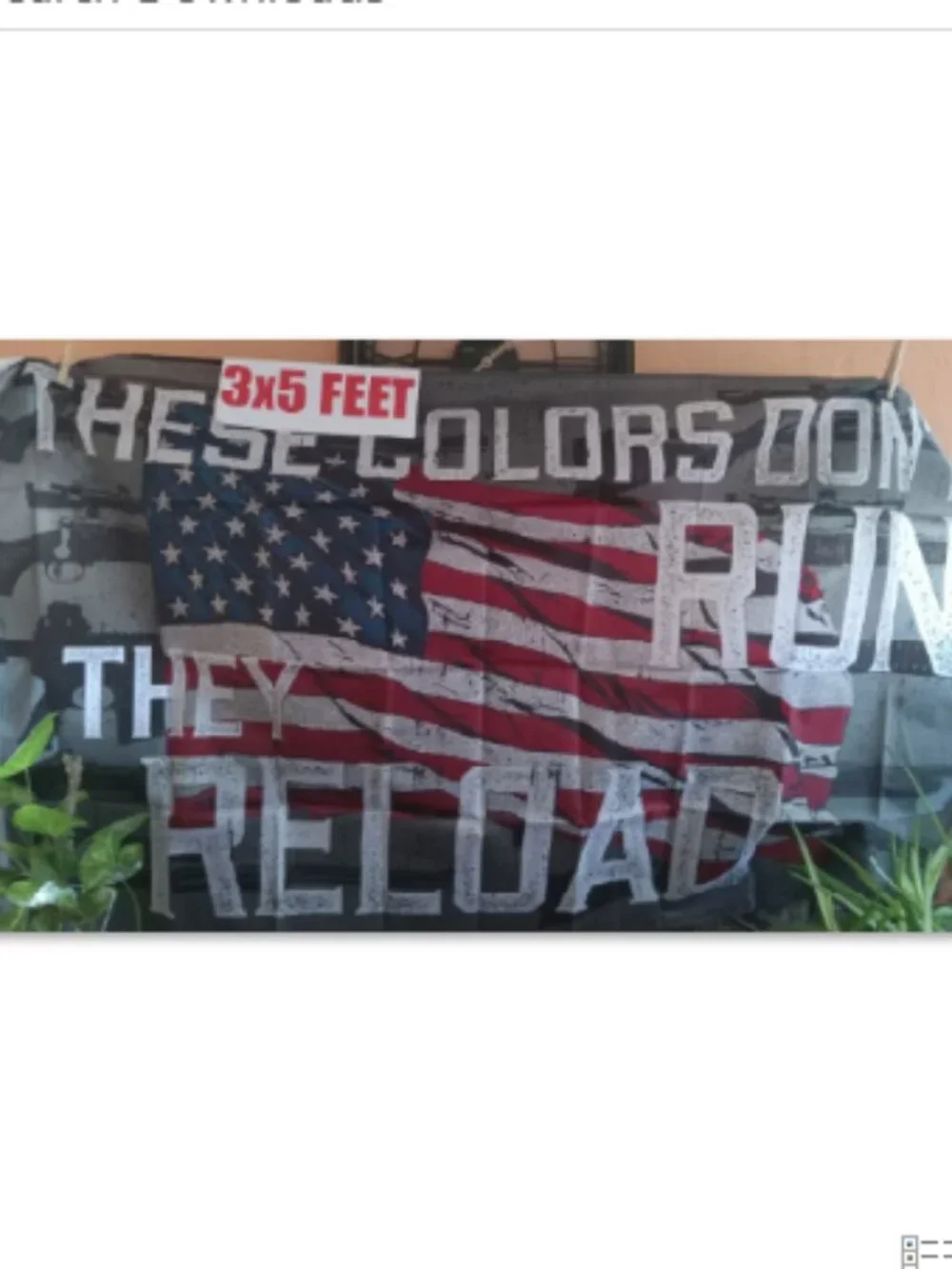 3x5 2nd Amendment American Flag These Colors Don't Run, They Reload